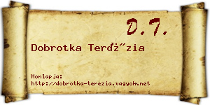 Dobrotka Terézia névjegykártya